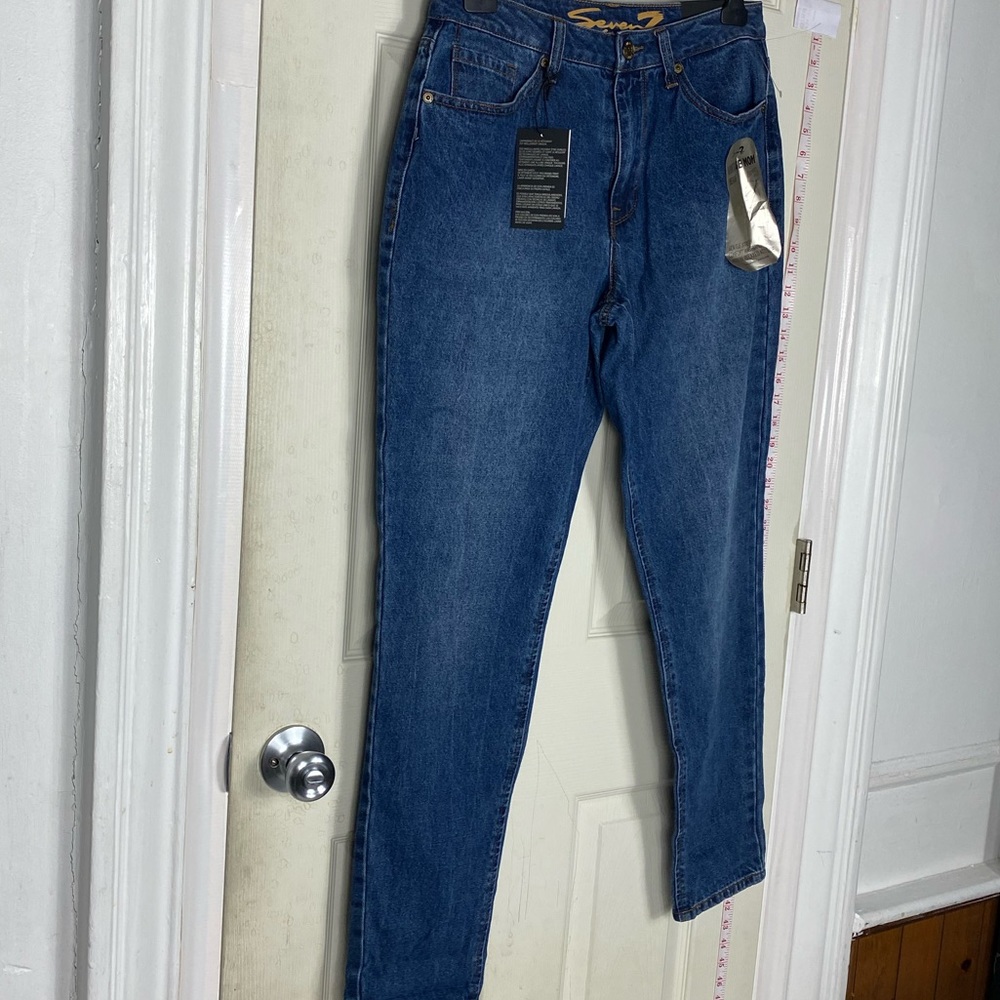 NEW Seven7 vintage mom jeans high rise 10 womens - Picture 3 of 10
